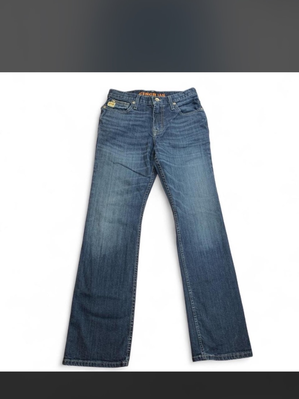 Cinch Ian Mens Jeans 29x32 Dark Wash Slim Fit Boot Cut Stretch Denim Western